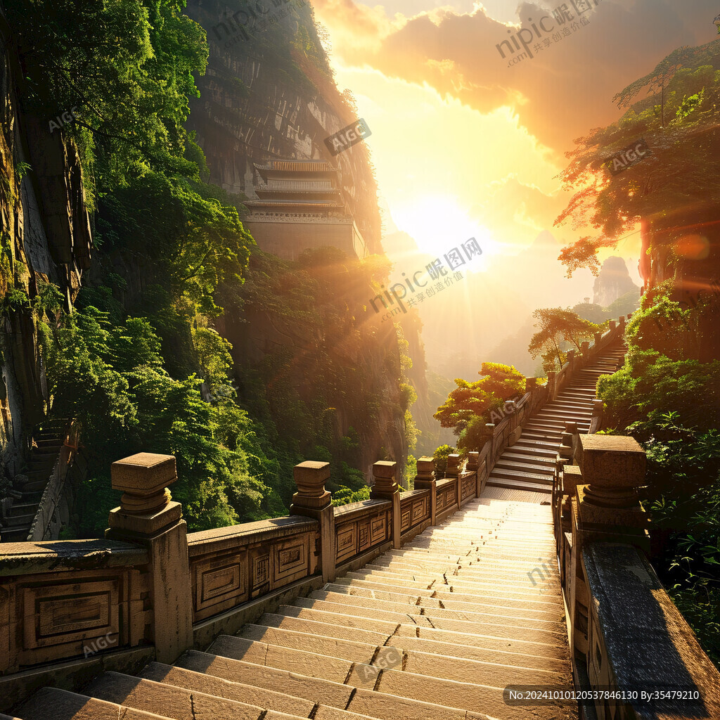 三清山石階