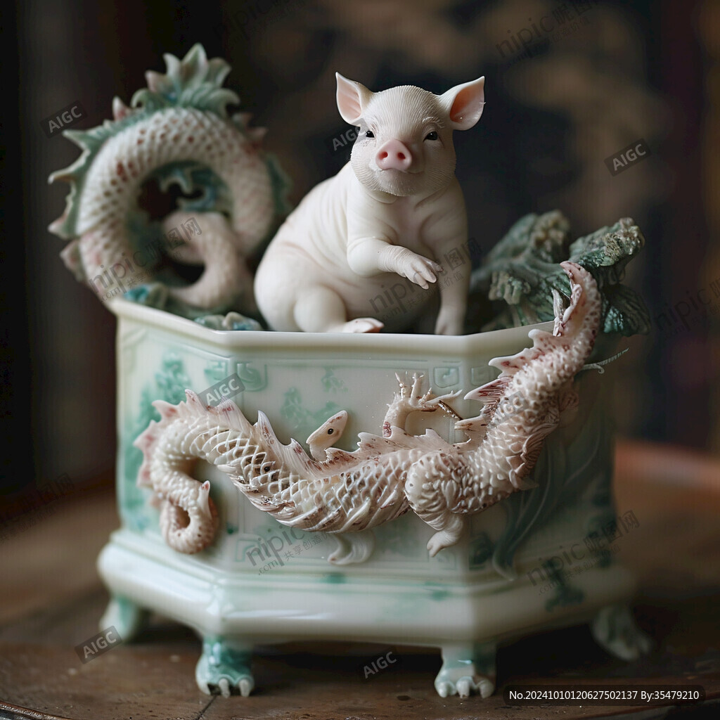 香爐上的動物浮