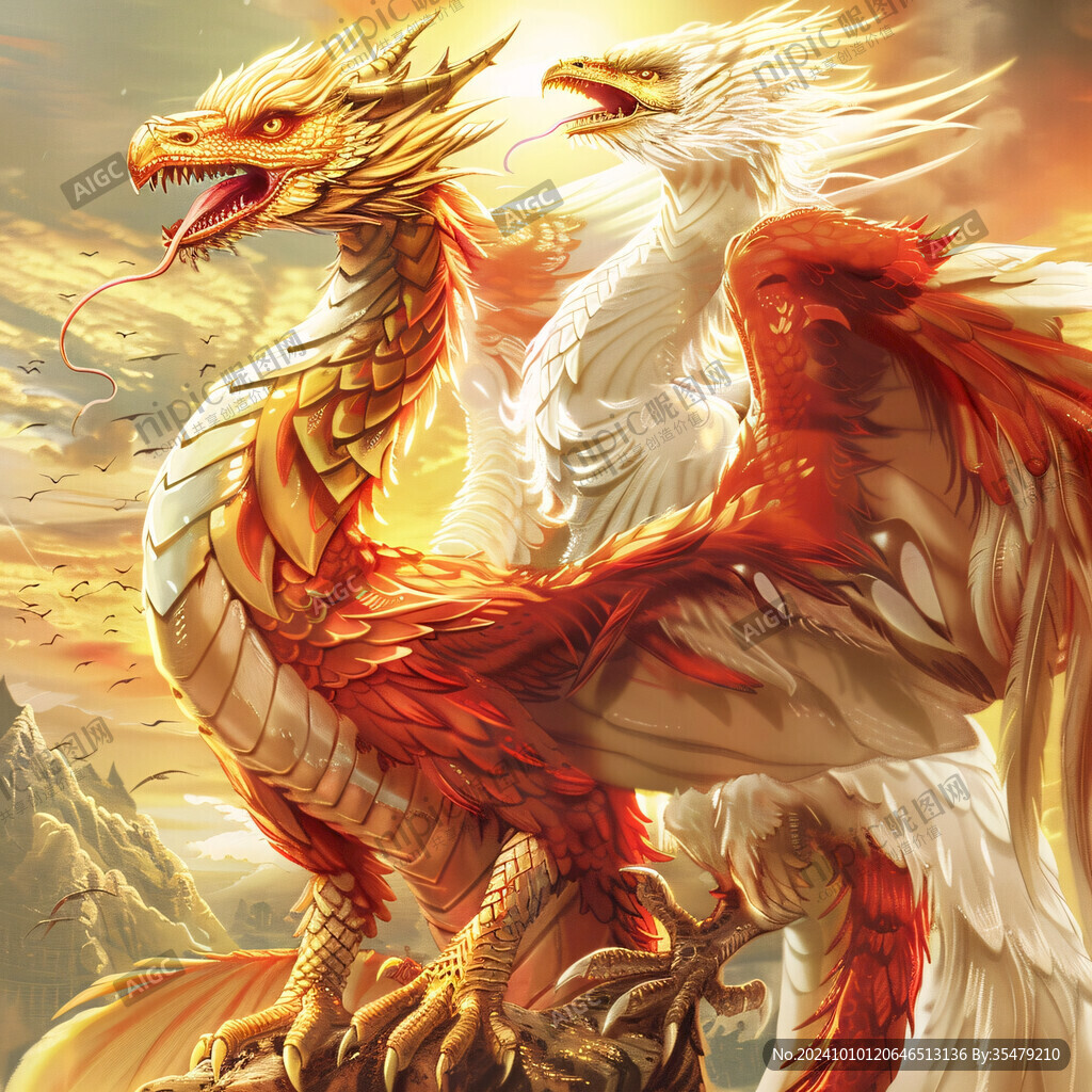 神獸龍新春瑞獸金龍