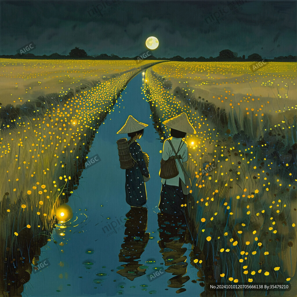 稻田魚插畫