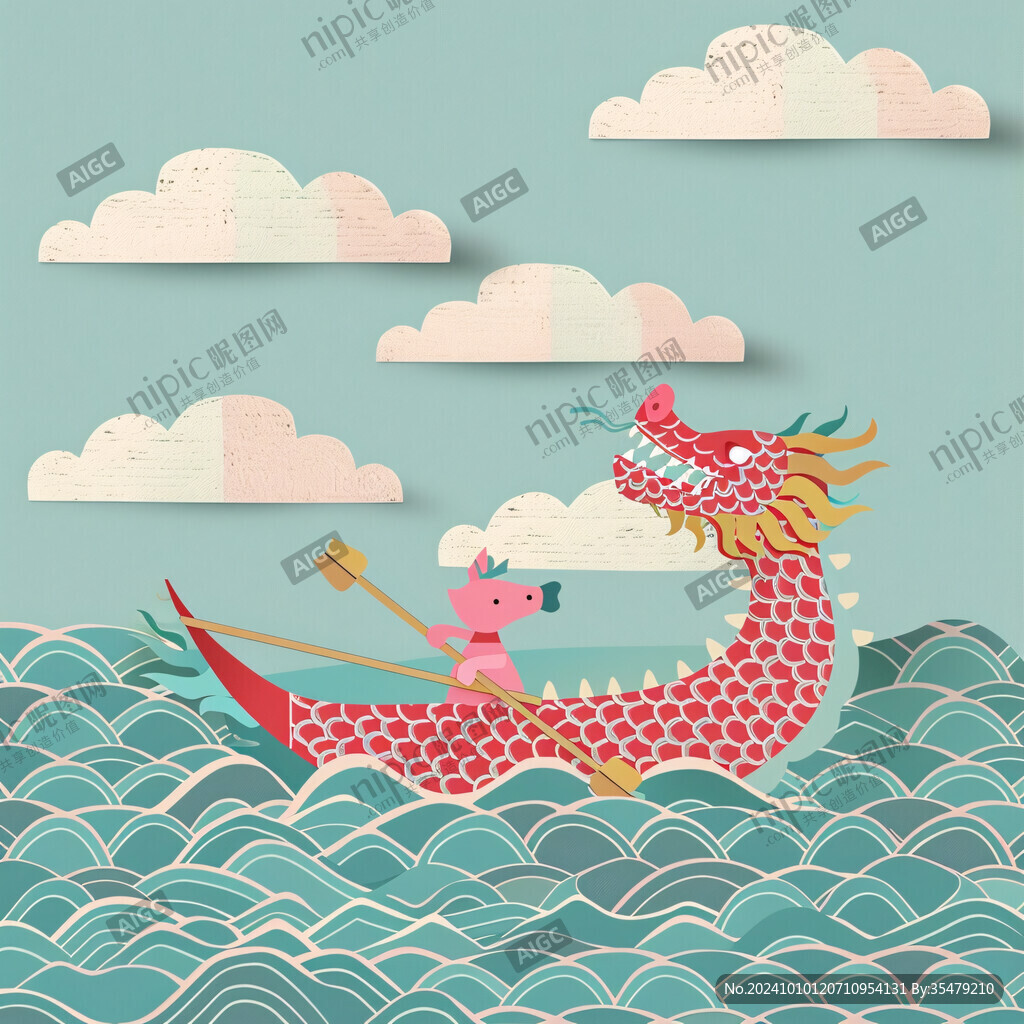 國潮風(fēng)龍舟