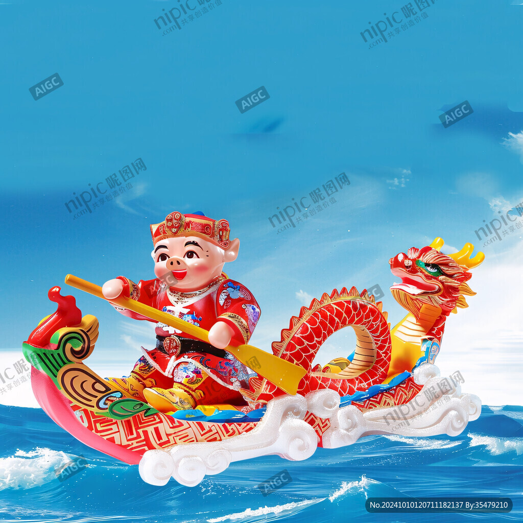 賽龍舟劃龍舟美陳