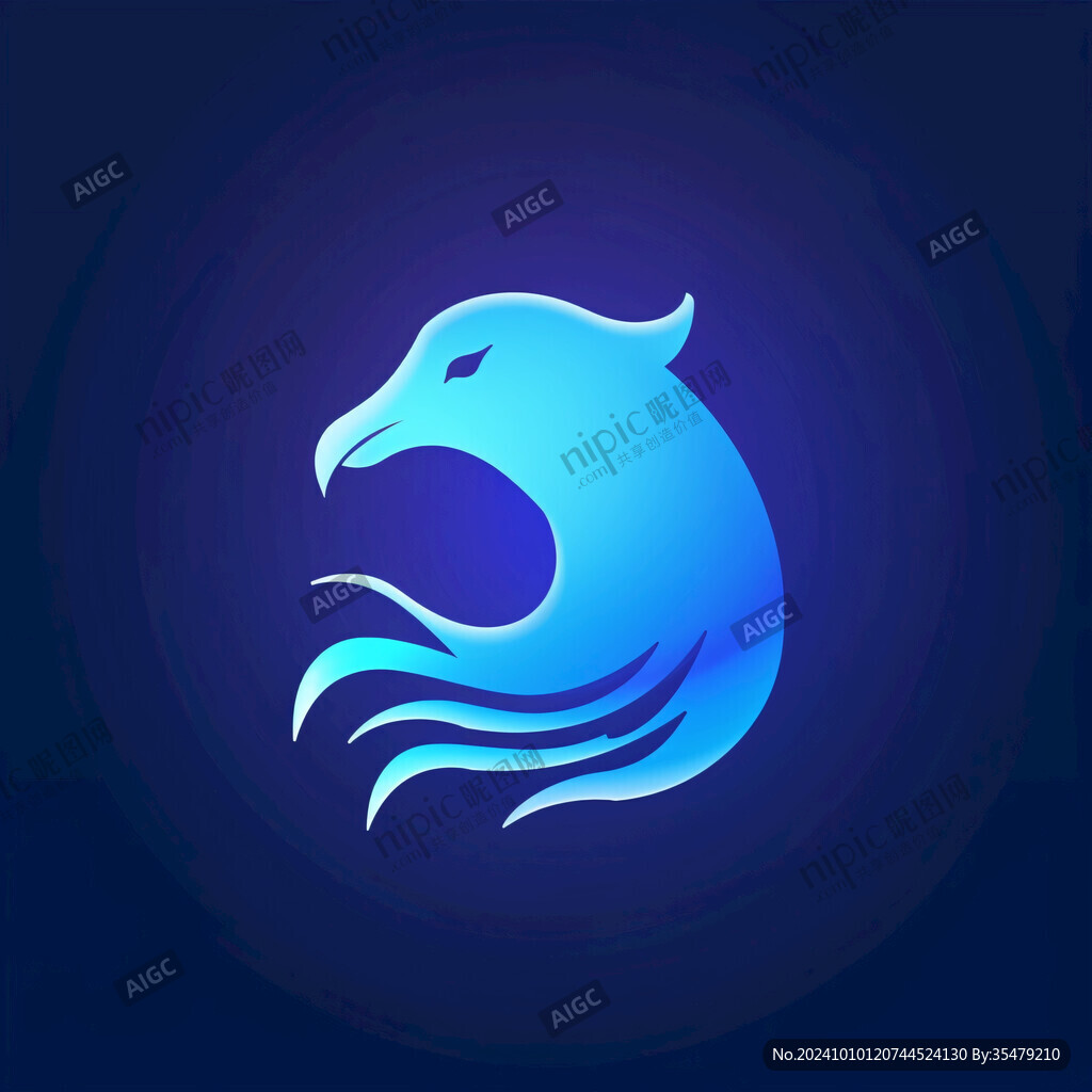 圓形藍鯨logo