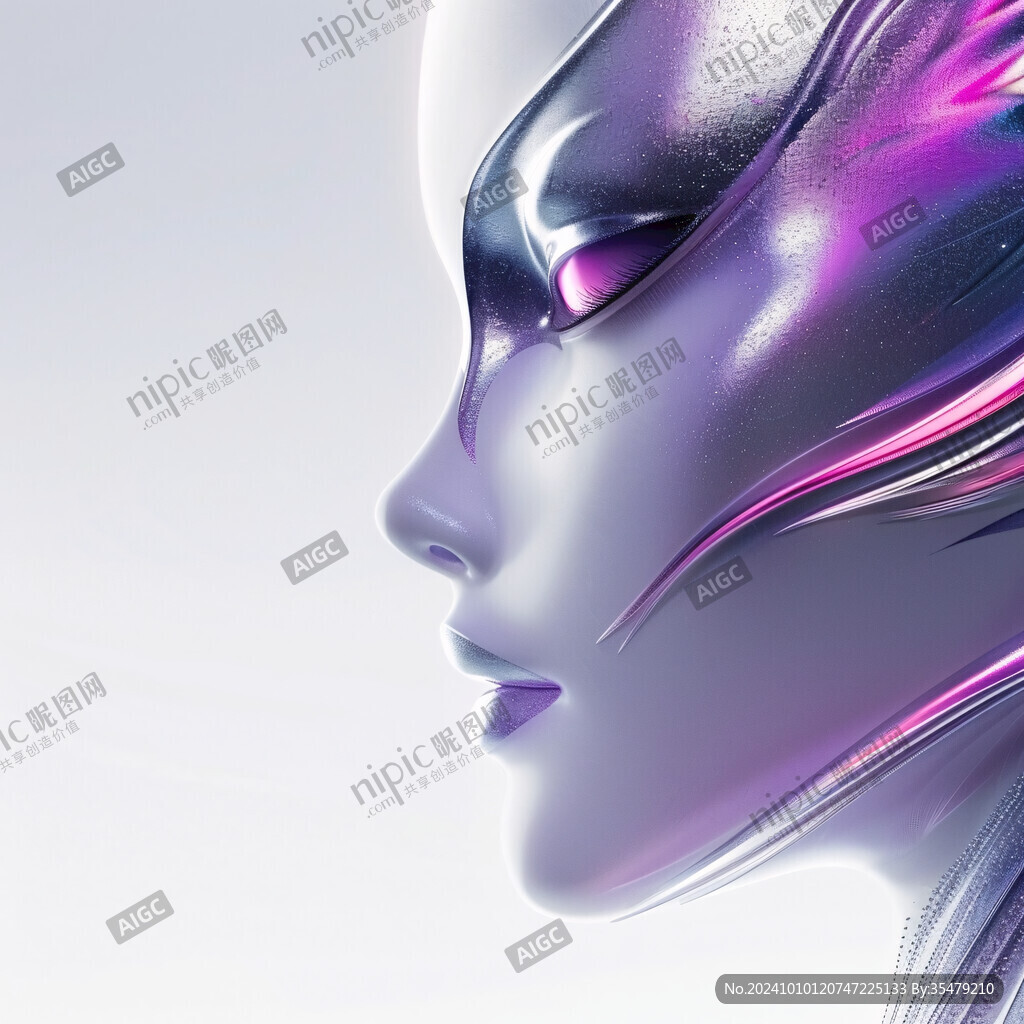 藍紫色酷炫科幻小說