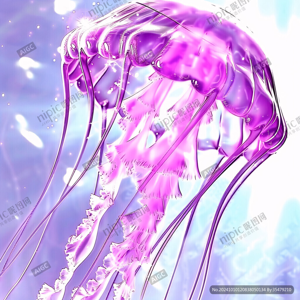 紫色夢(mèng)幻細(xì)胞流體畫