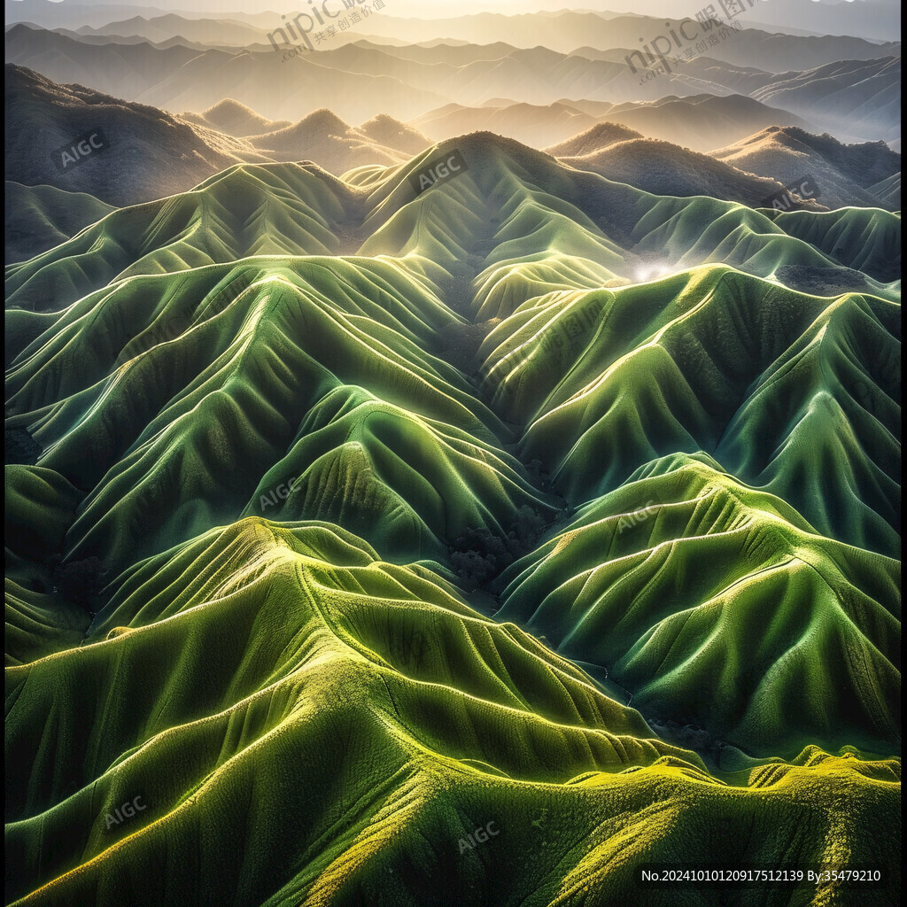 金色山脈3d立體山脈