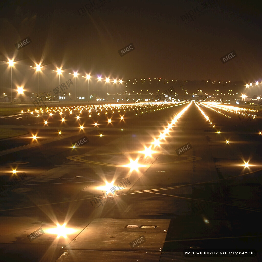 飛機指示燈跑道燈光