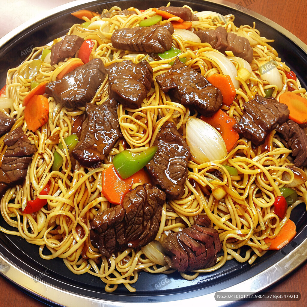 牛肉粒炒面