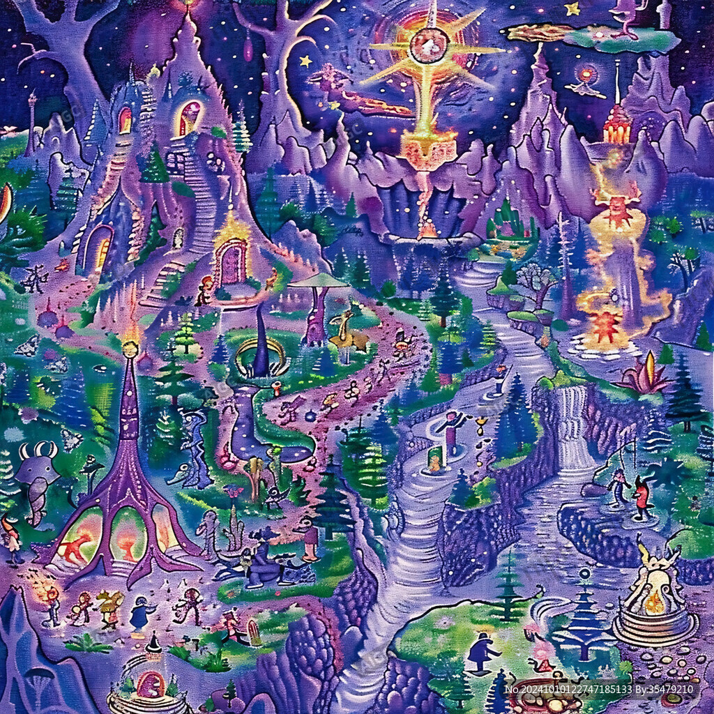 魔法森林插畫