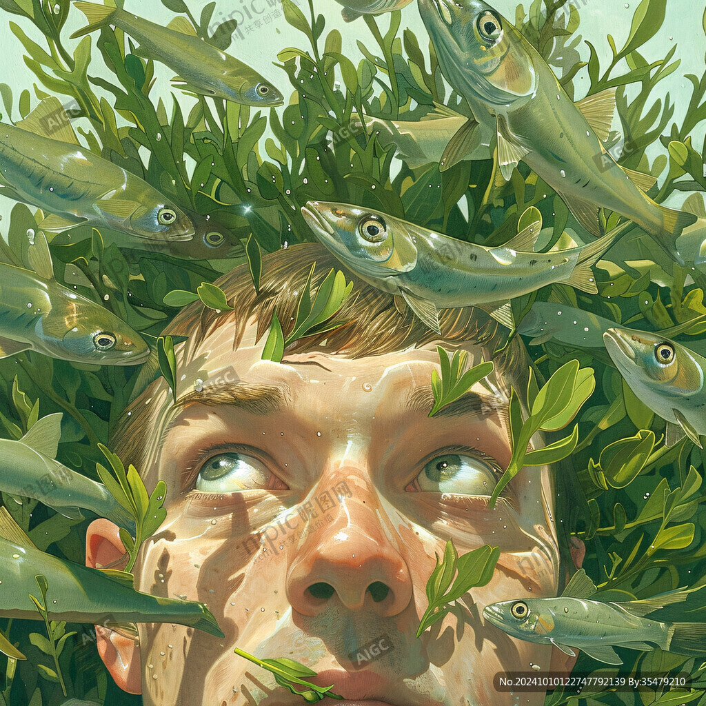 人與自然類插圖