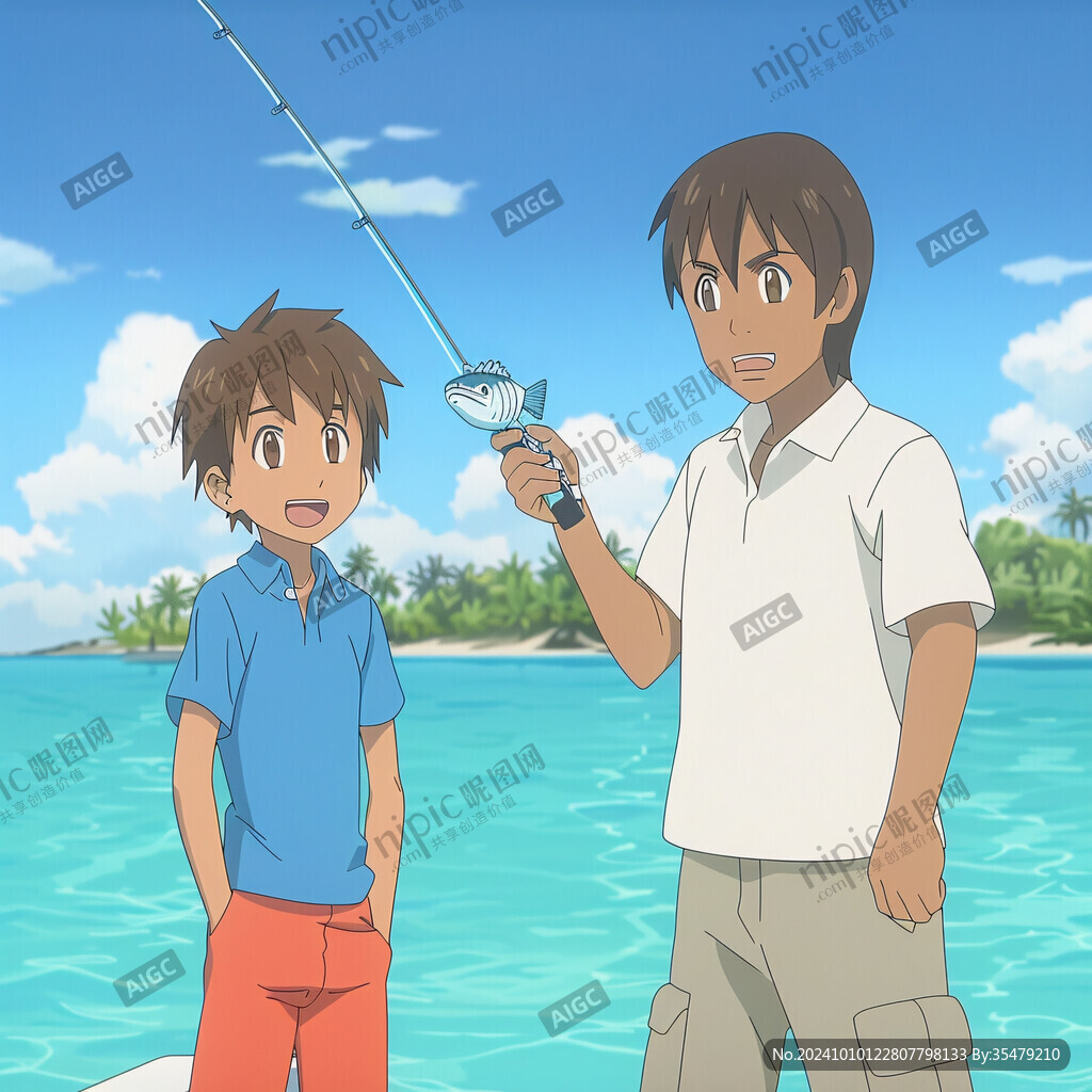 釣魚(yú)的少年