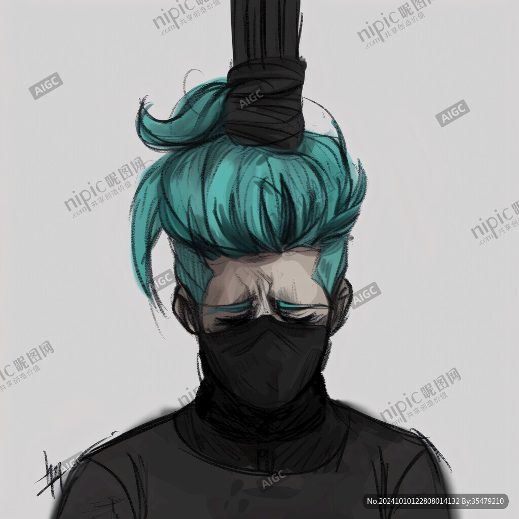 侍衛頭像插畫
