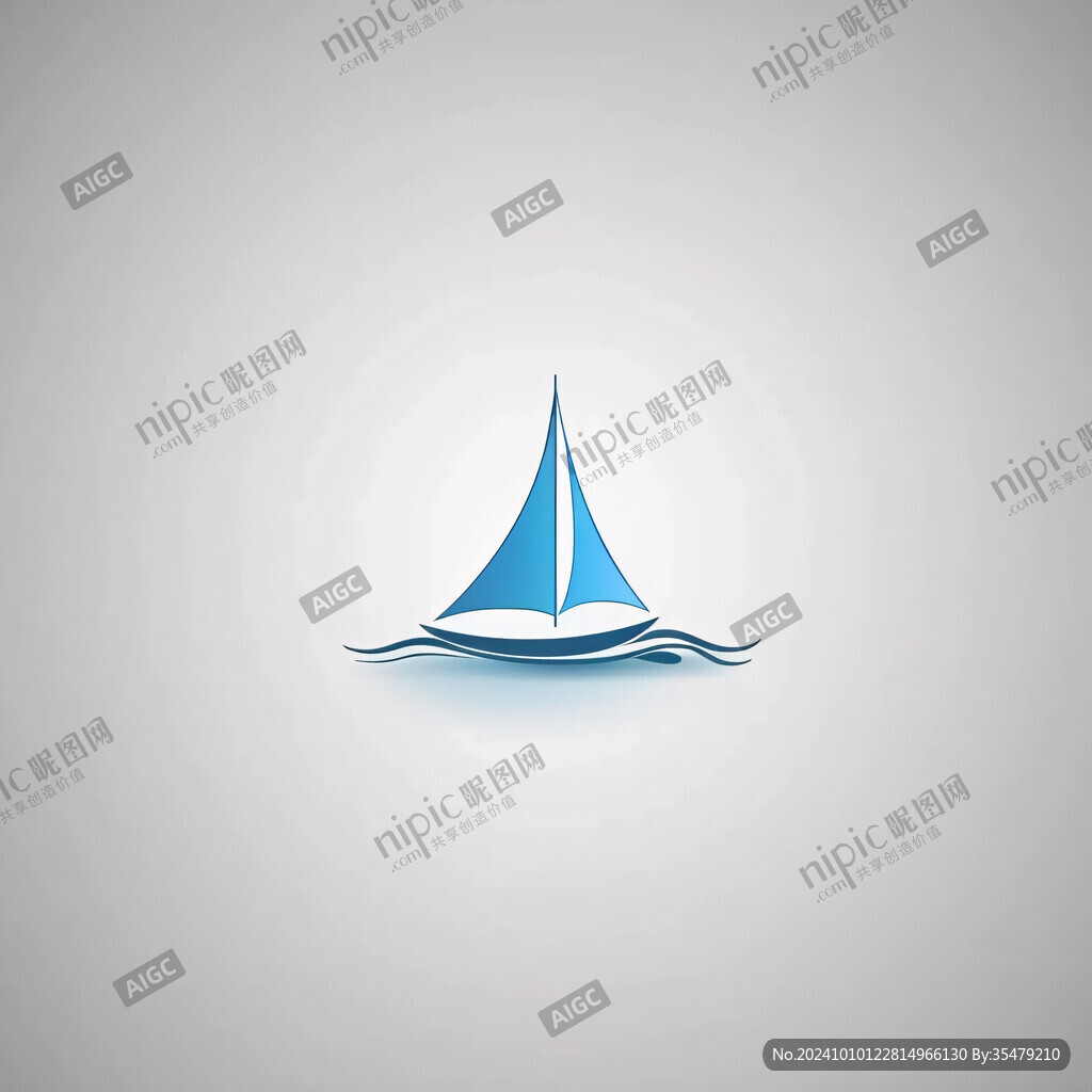 海運(yùn)帆船風(fēng)帆logo