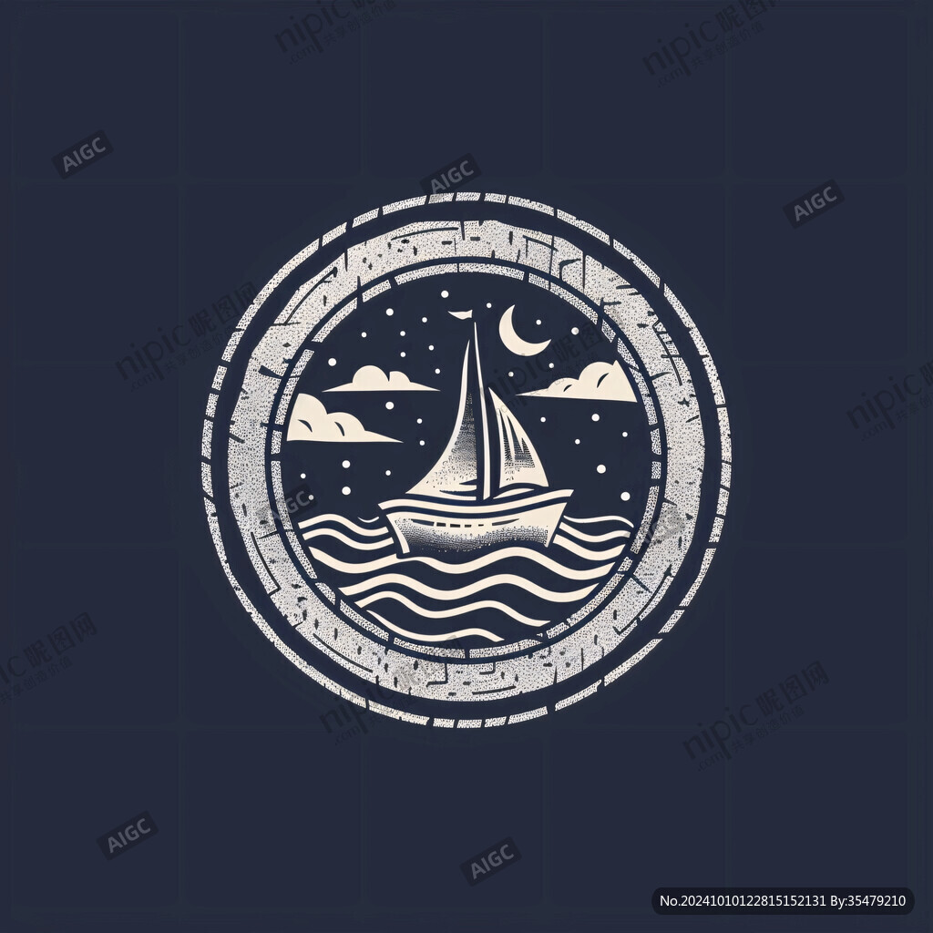 大海海洋造船logo