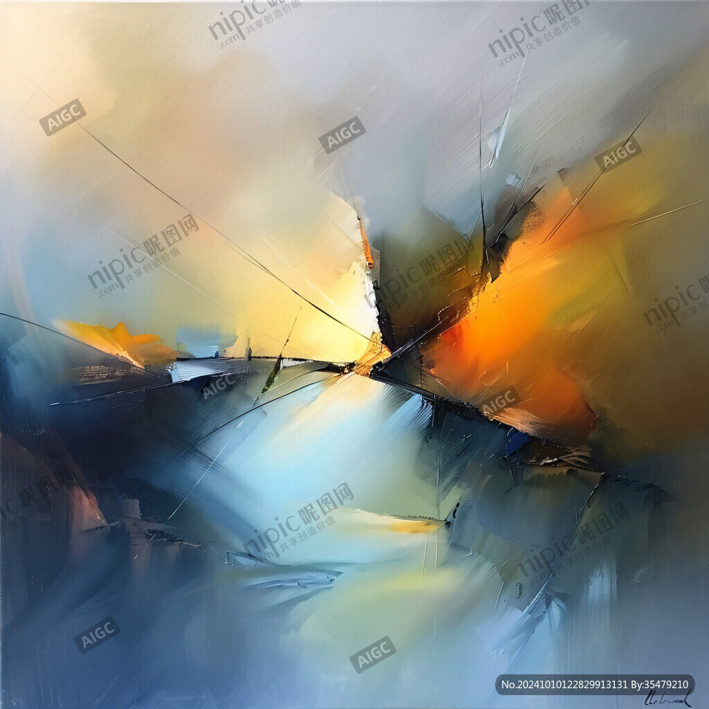 玻璃質(zhì)感抽象畫