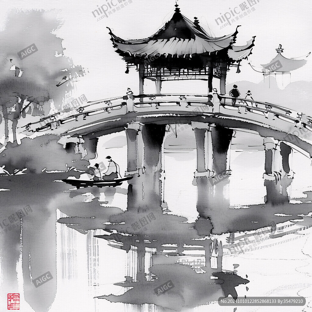 五亭橋插畫