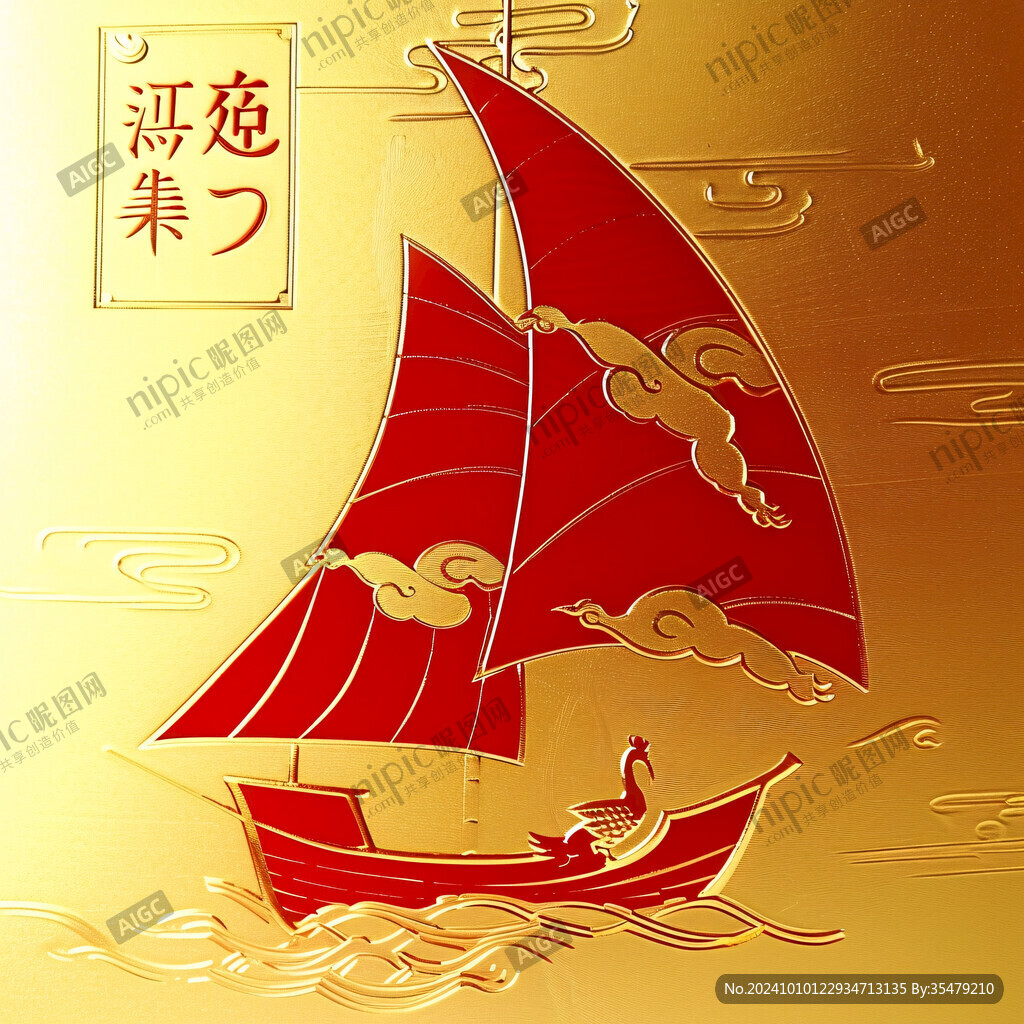 一帆風順背景圖案