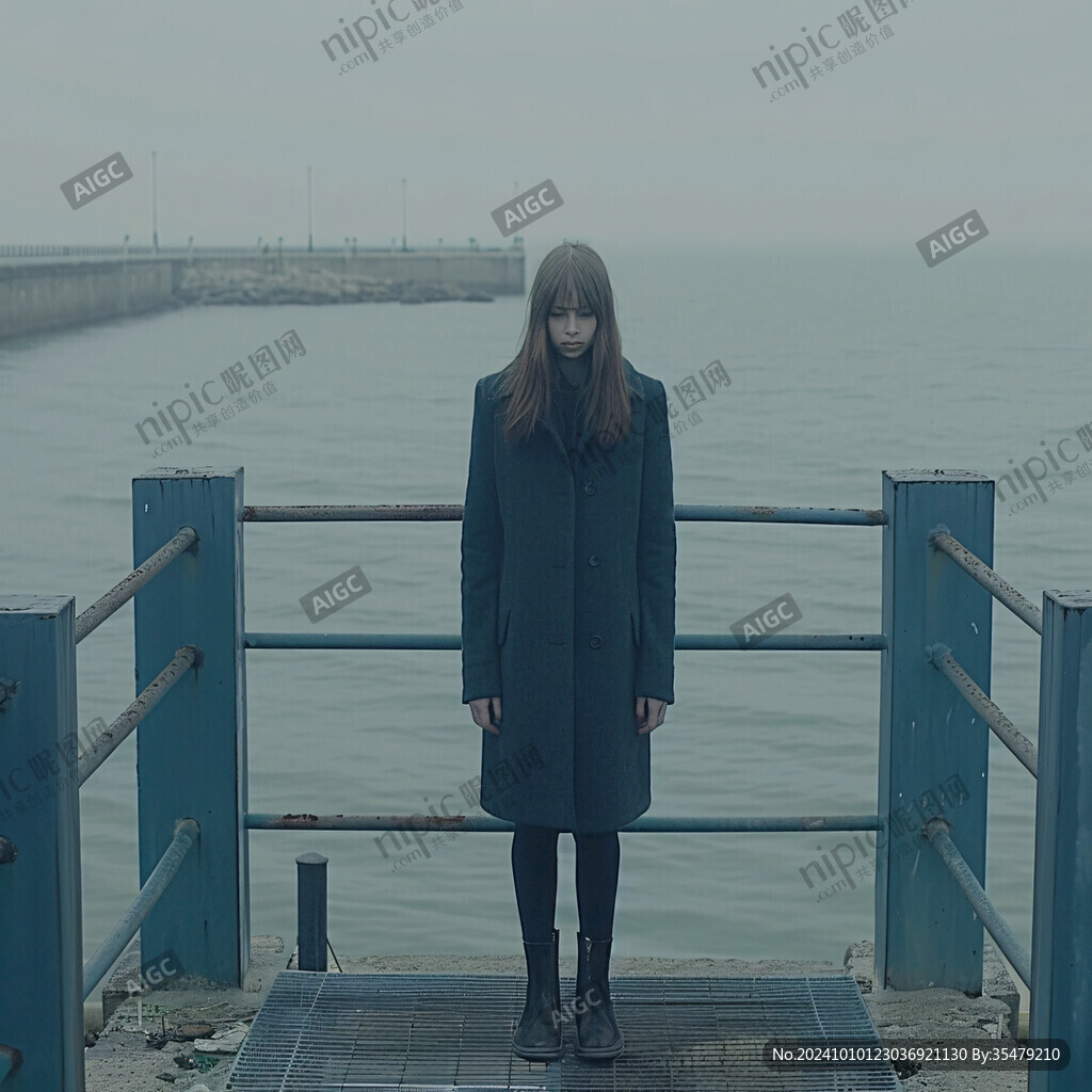 潯浦海邊女孩