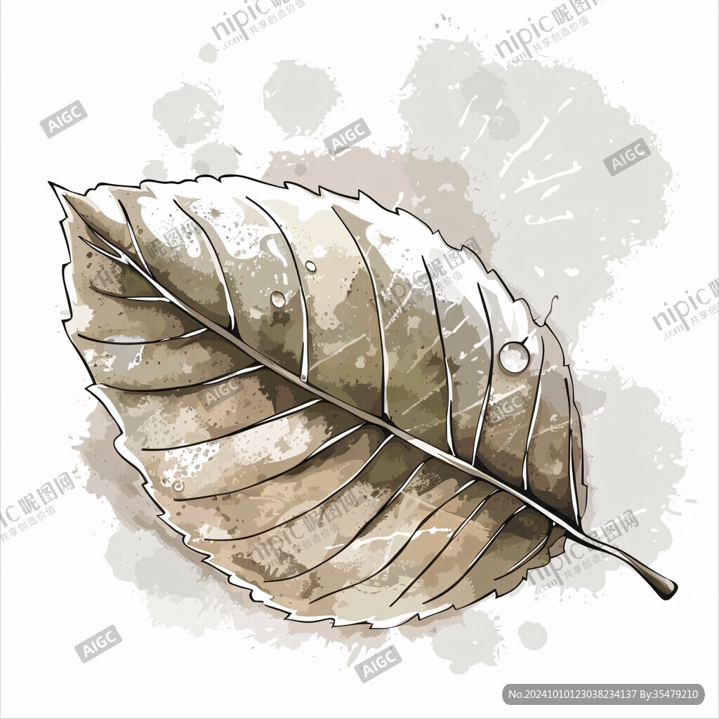 梧桐葉插畫