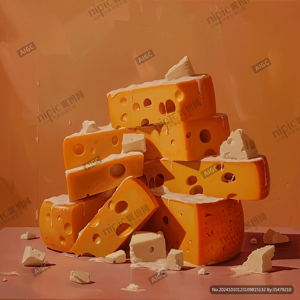奶酪起司插畫元素