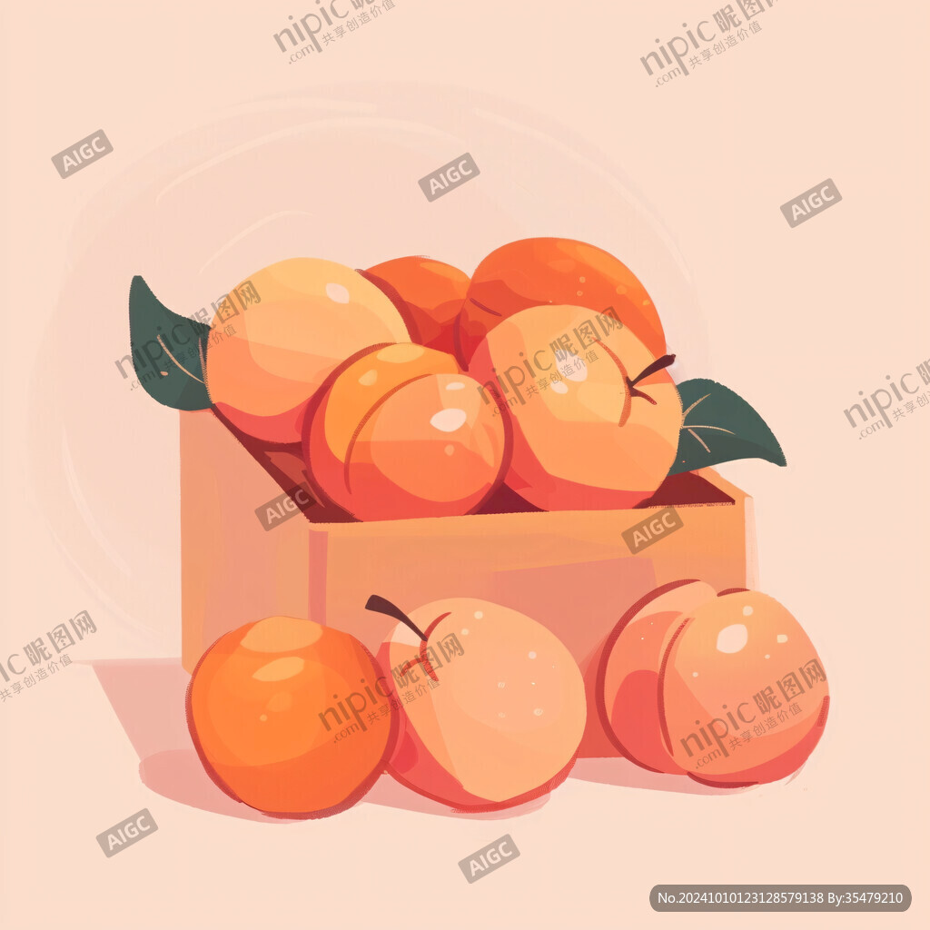 沙果禮盒插畫