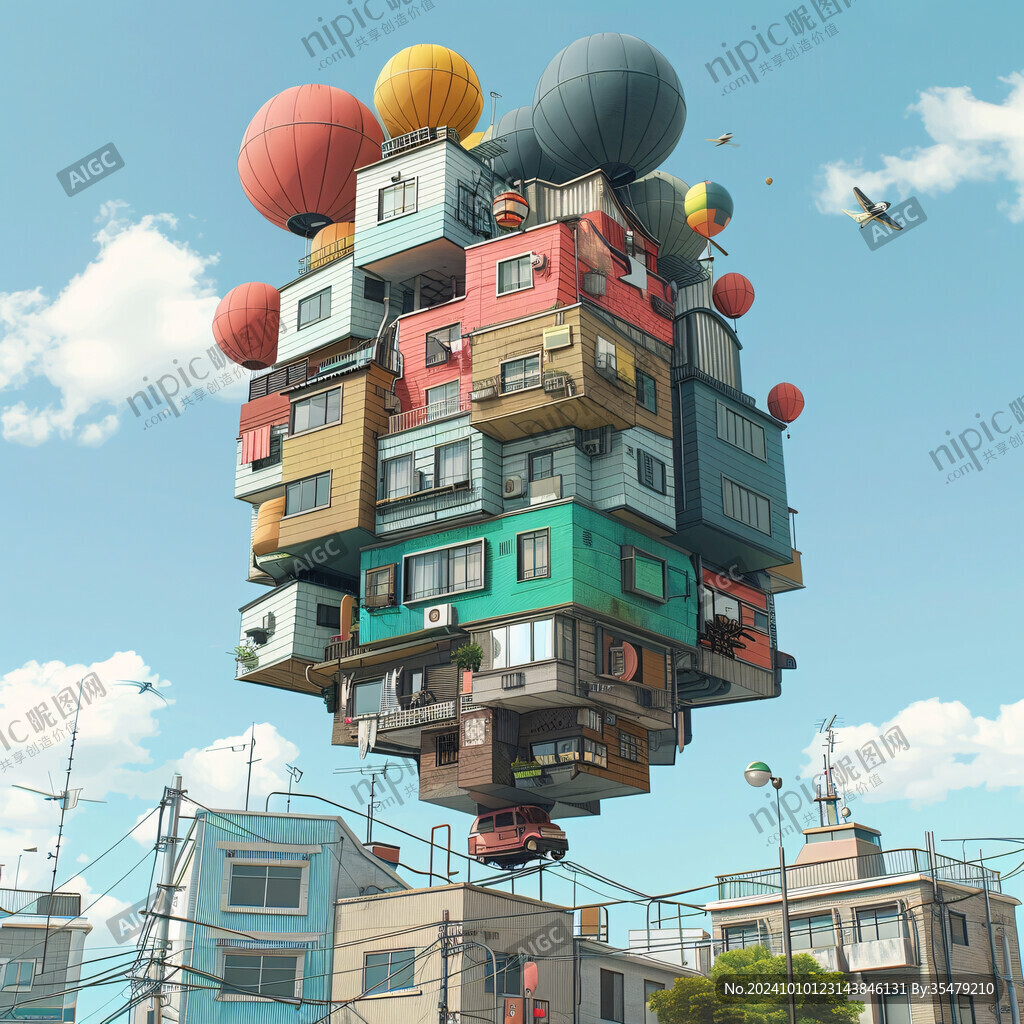 立體3d創意建筑