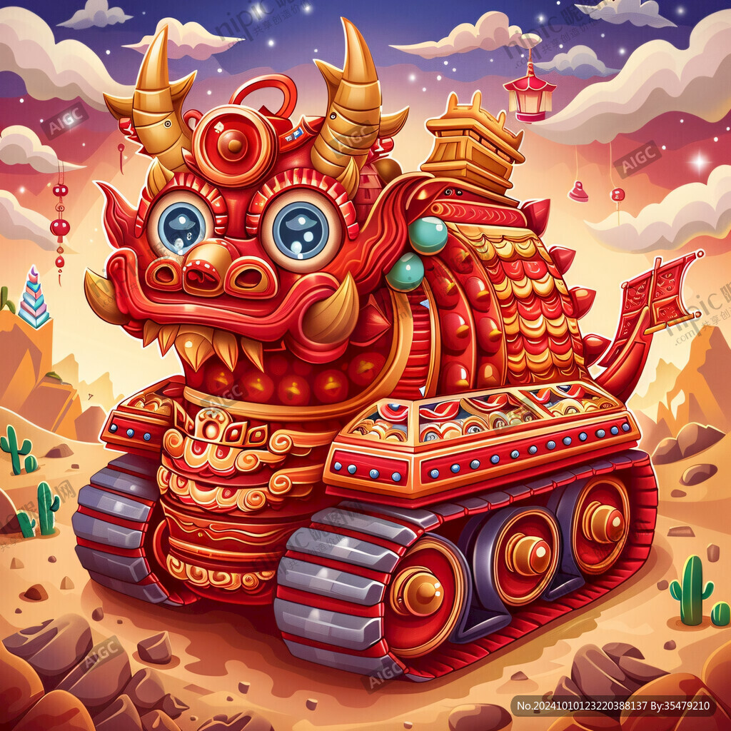 招財貔恘插畫