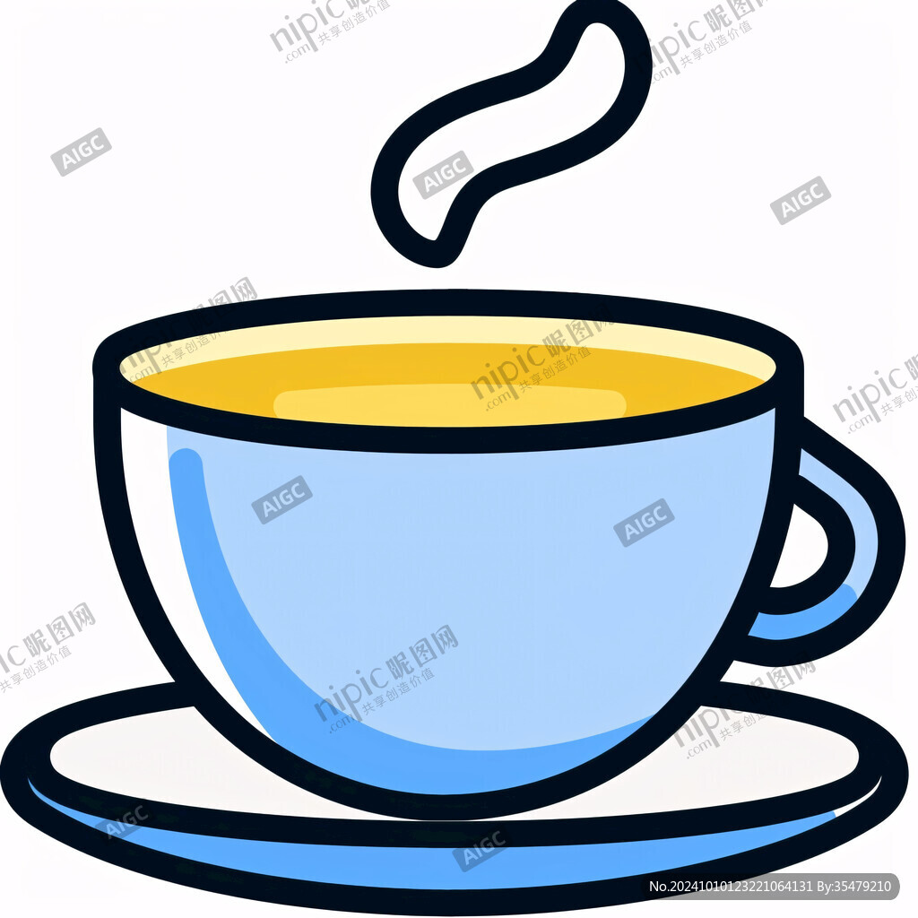 茶杯卡通圖案