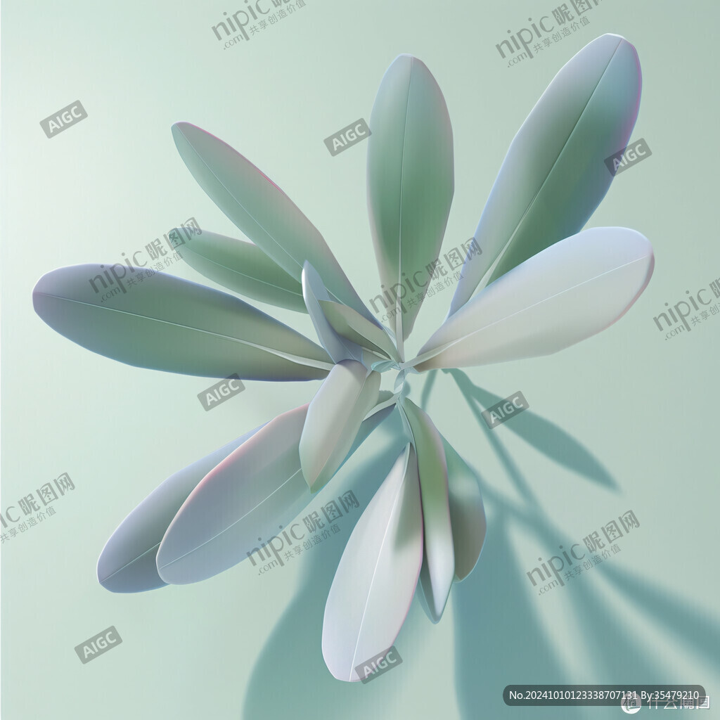 3d膨脹風花朵