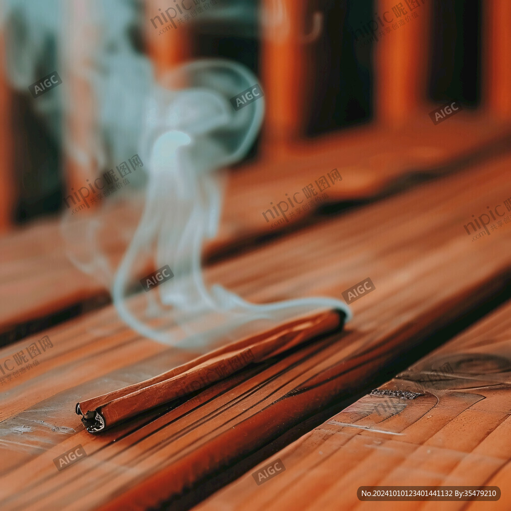 香燃著的香煙煙