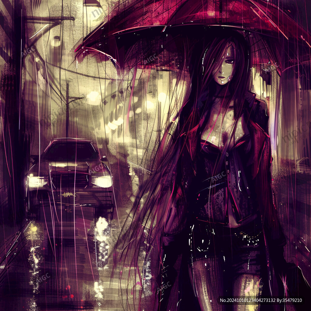 雨傘少女