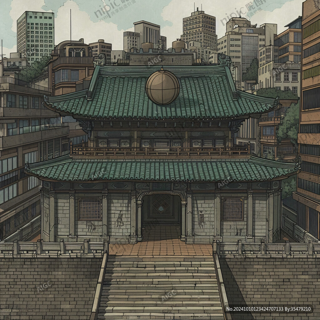 大禮堂插畫
