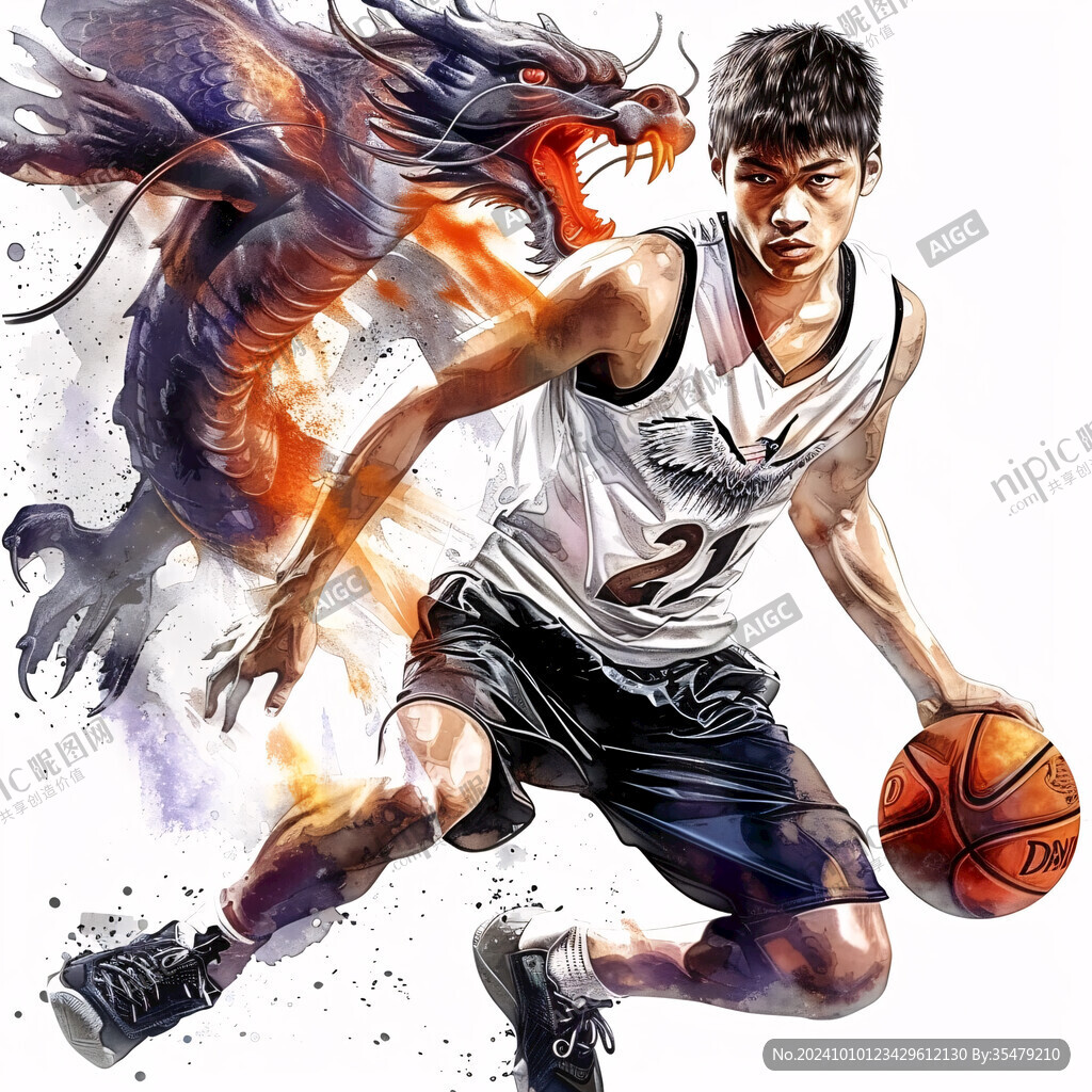 籃球運動員插畫