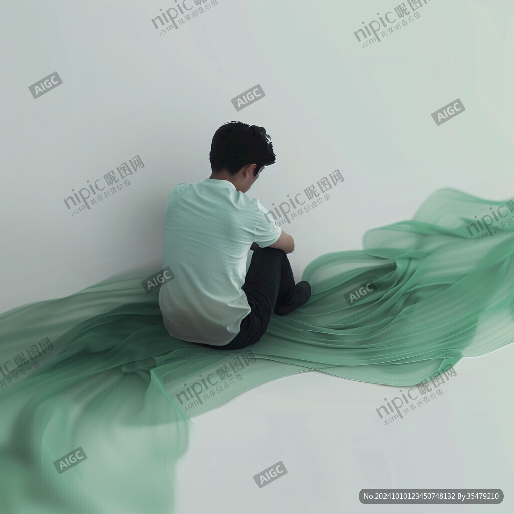 綠色抽象會議畫面