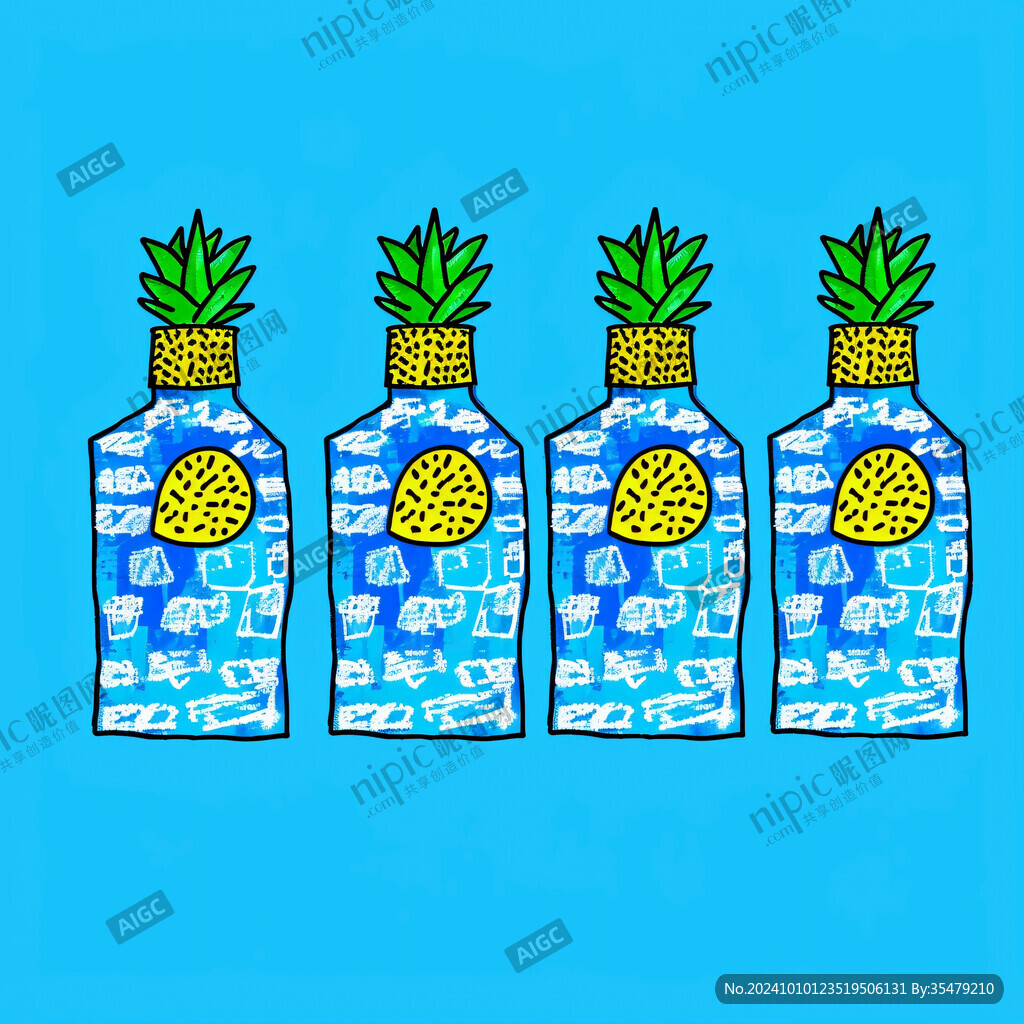 菠蘿口味插畫