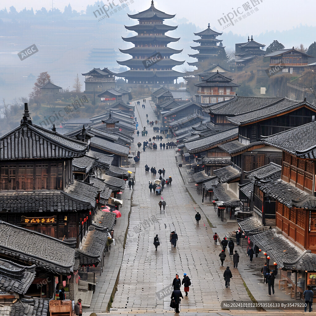 金馬碧雞坊全景