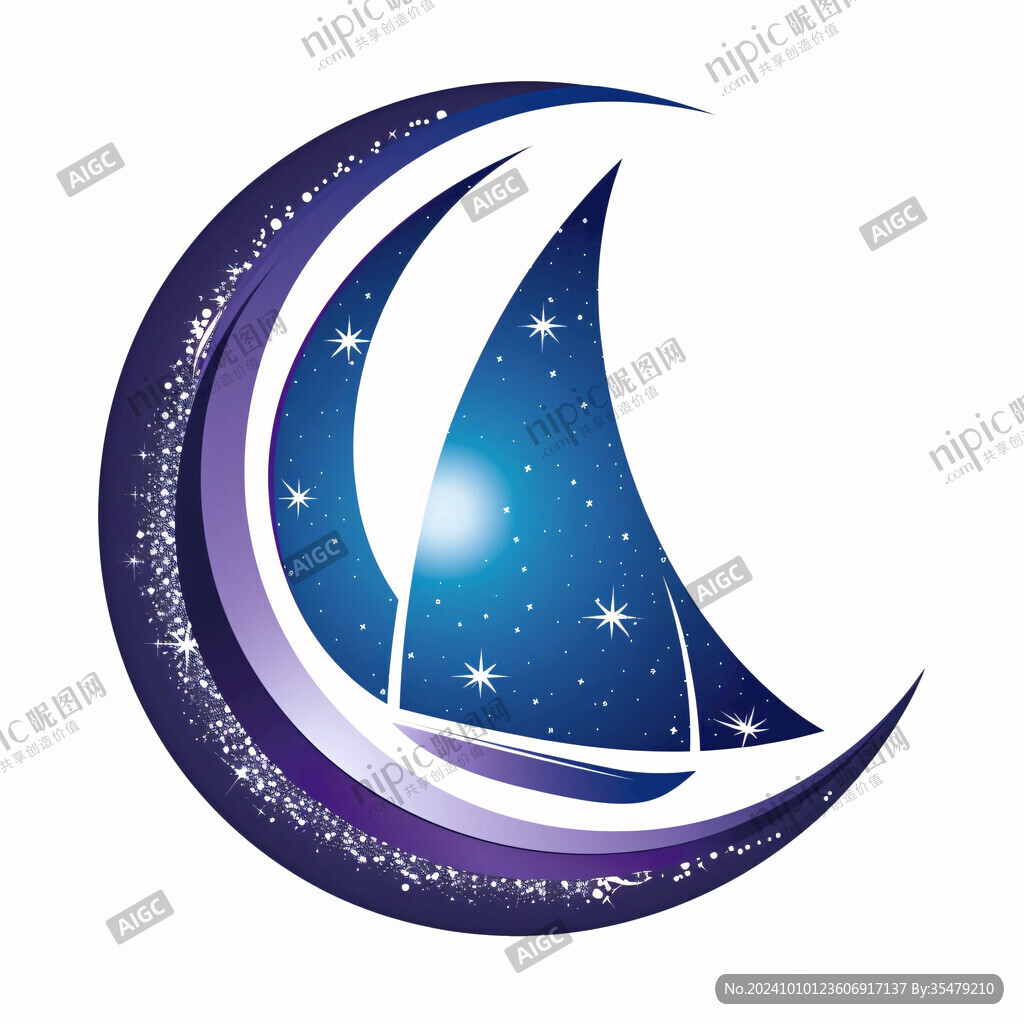 月亮船logo