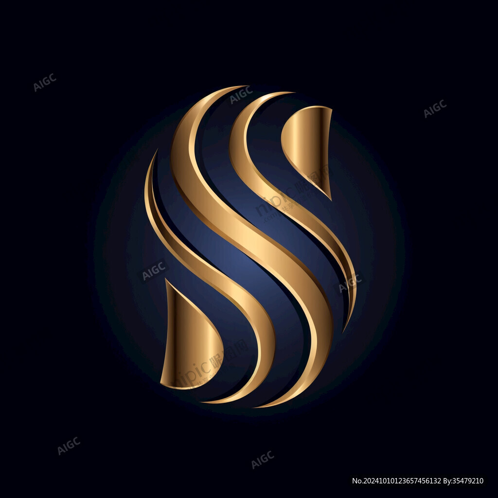 s字母金屬質(zhì)感標(biāo)志