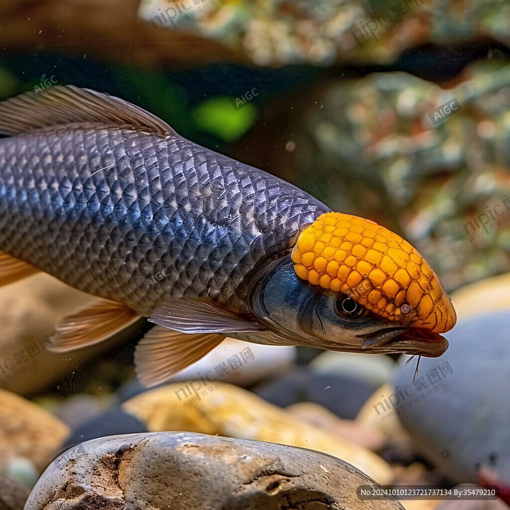 鯉魚嘴部特寫
