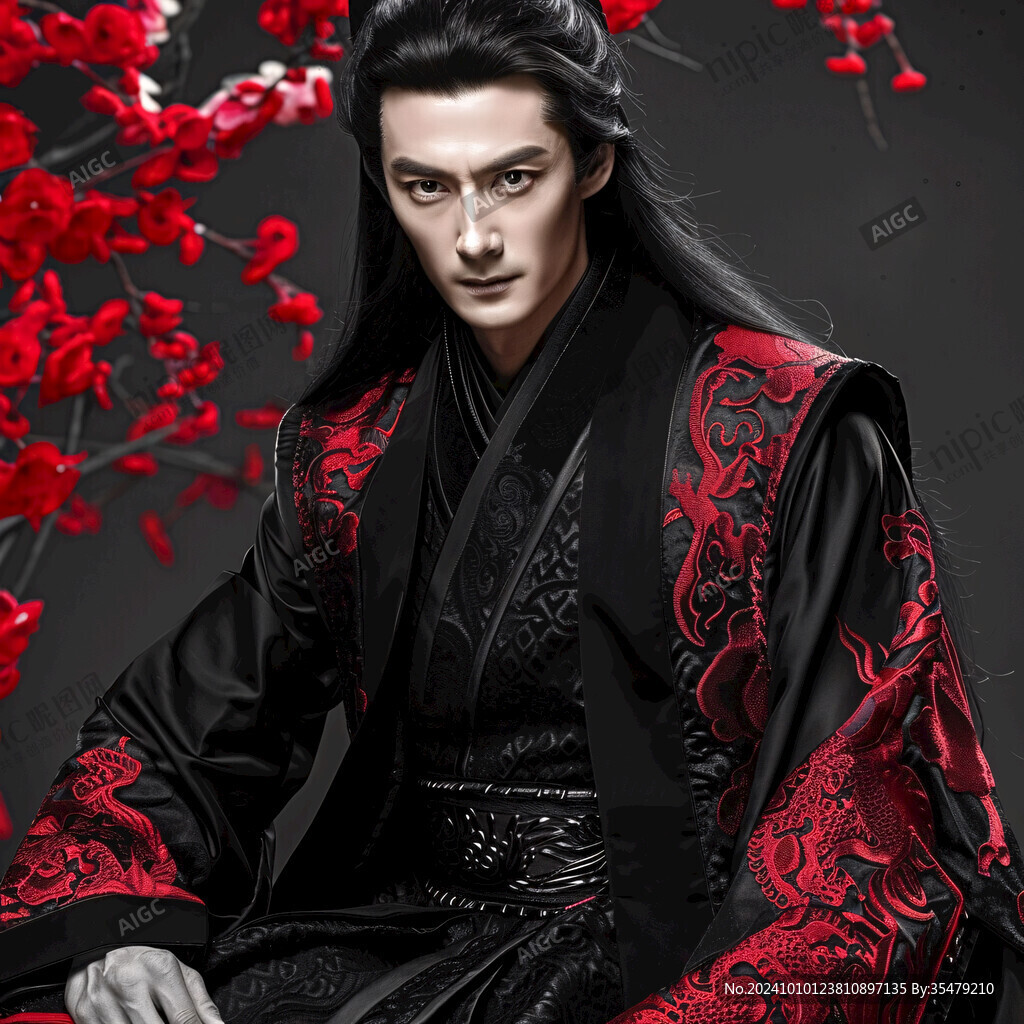 古裝束發(fā)男子