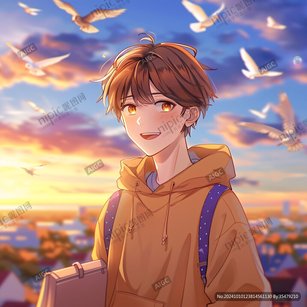 手繪追光的少年