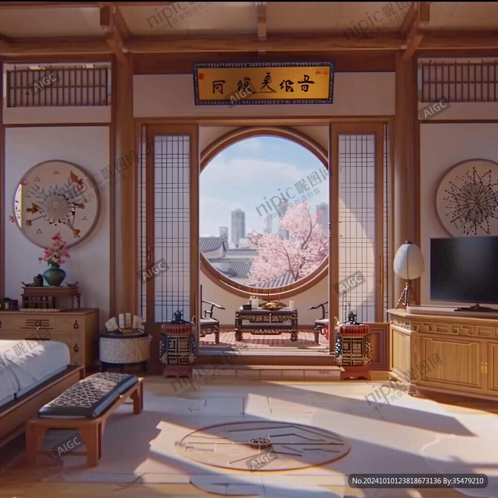 古風室內場景