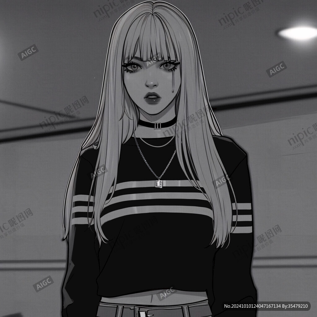 酷女孩插畫