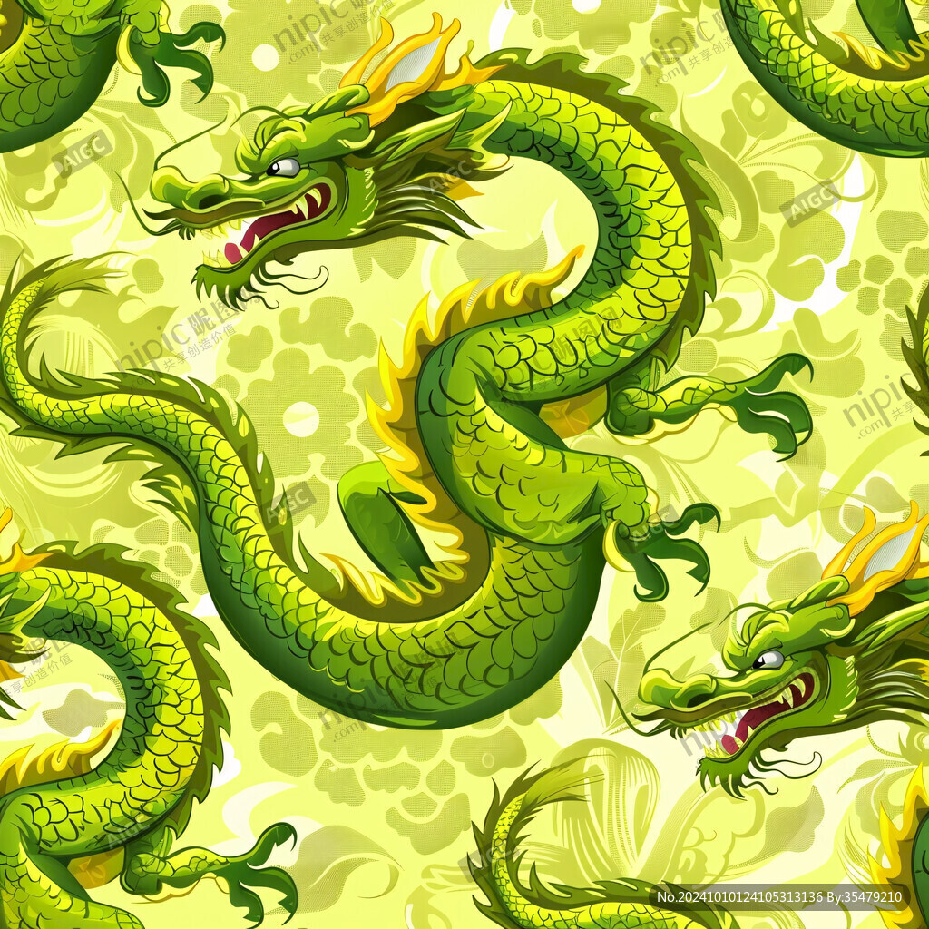 龍紋中國龍騰龍生肖龍