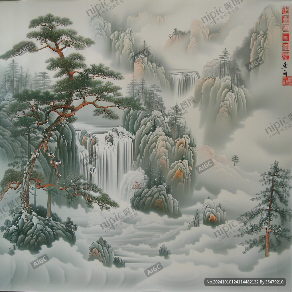 迎客松大圖