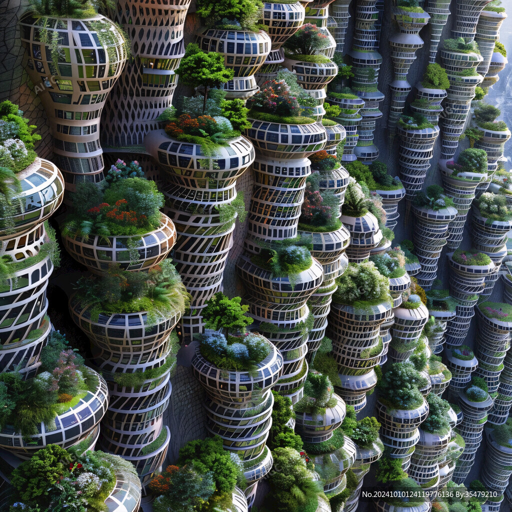 套娃綠植建筑