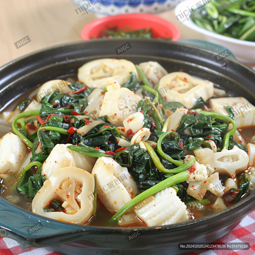 砂鍋豆腐菠菜