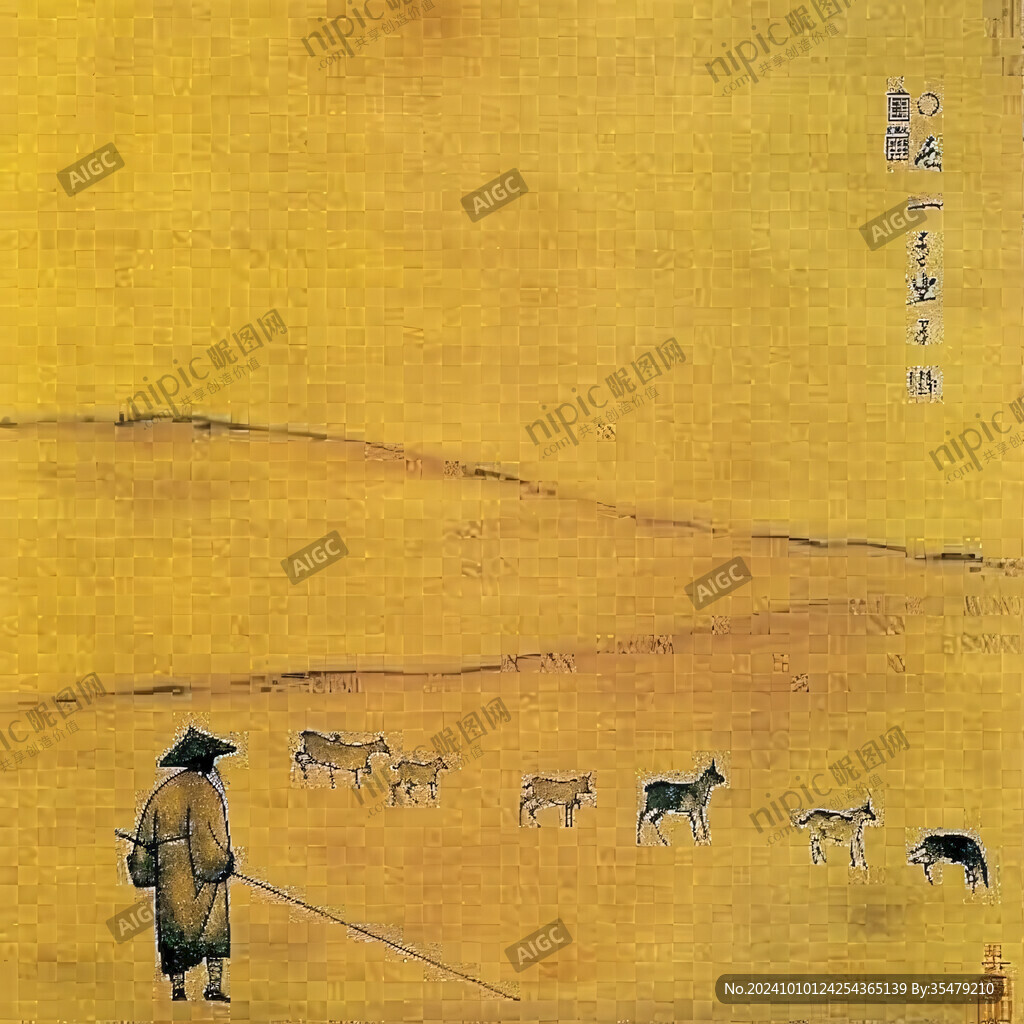 狩獵放牧圖