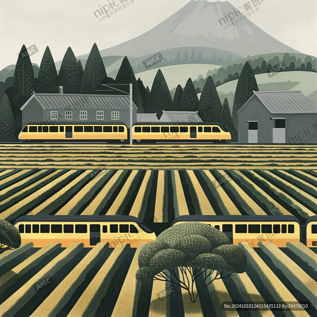 火車站插畫