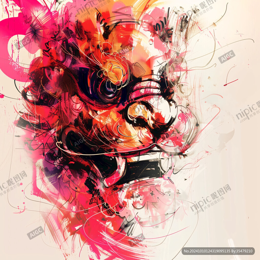 潮流老虎插畫